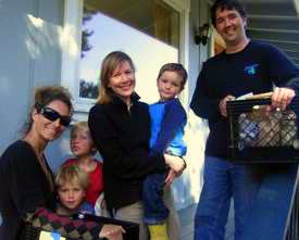 Maureen, Jennifer, David, and children